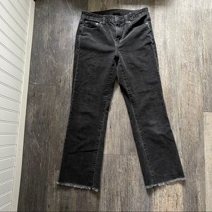 American Eagle | Grey Hi Rise Crop Flares